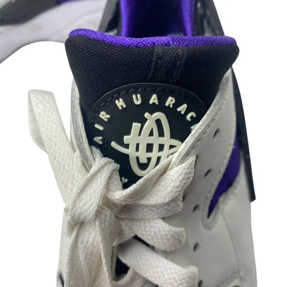 Nike Air Huarache White Purple Punch Shoe DH4439 105 SIZE 7 WOMENS 8.5